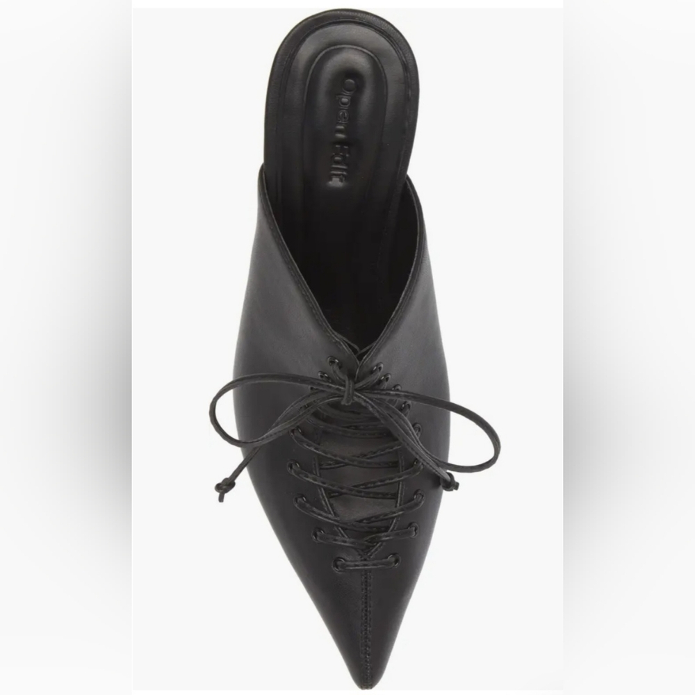 Lace Up Pointed Toe Mule - Picture 4 of 6